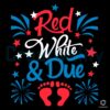 Red White And Due 4th Of July Svg