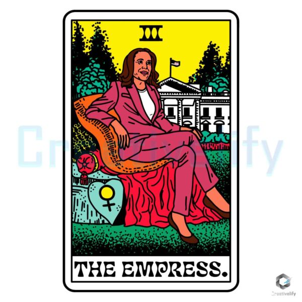 The Empress Kamala Harris Tarot Card SVG PNG