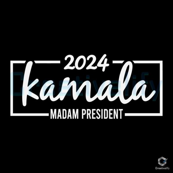 2024 Election Kamala Madam President SVG