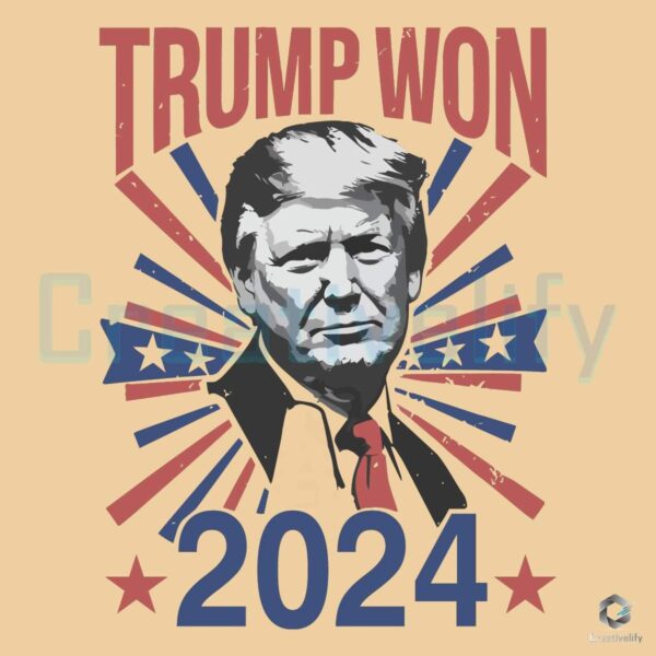 2024 President Election Donald Trump Victory SVG