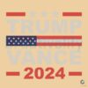 2024 Trump Vance Election USA Flag SVG