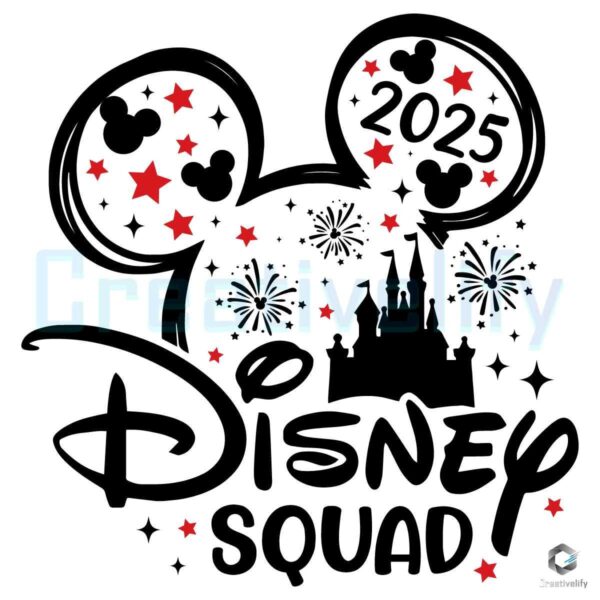 2025 Christmas Disney Squad SVG