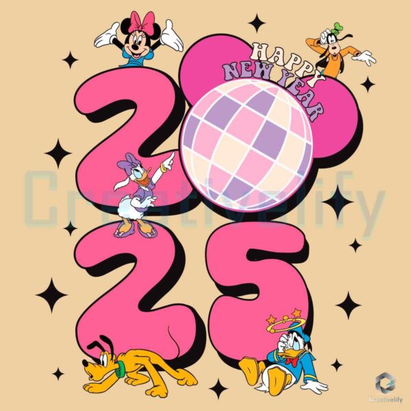 2025 Disney Disco Ball SVG Celebration