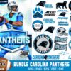 50+ Designs Carolina Panthers Football Bundle Svg