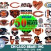 50 Designs Chicago Bears Bundle SVG