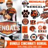 50+ Designs Cincinnati Bengals Football Bundle Svg