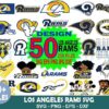 50 Designs Los Angeles Rams Bundle SVG