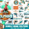 50+ Designs Miami Dolphins Football Bundle Svg