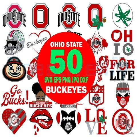 50 Designs Ohio State Buckeyes Bundle SVG