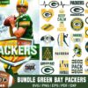 50+ Green Bay Packers Football Bundle Svg