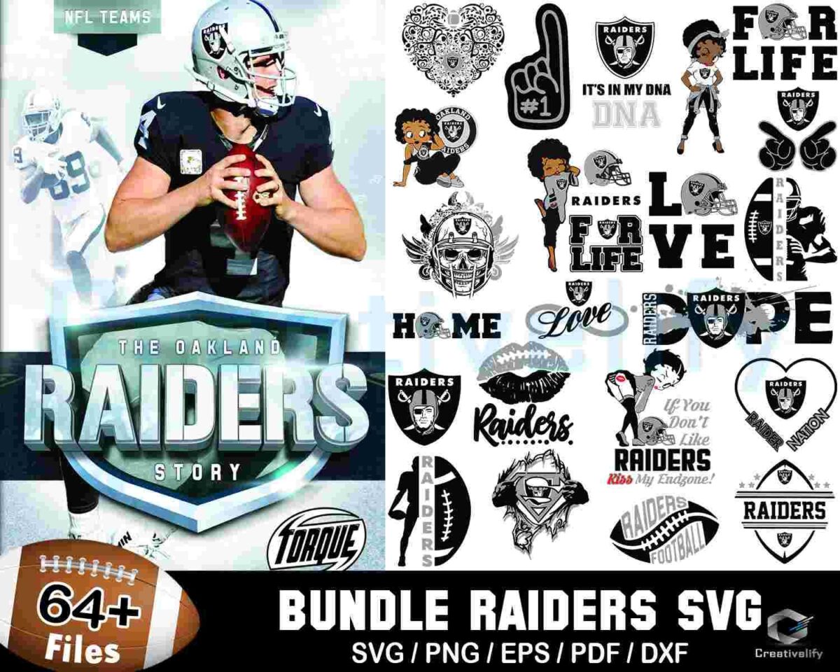 64+ Las Vegas Raiders Bundle Svg