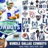 76+ Designs Dallas Cowboys Football Bundle Svg