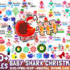 100 Files Baby Shark Bundle SVG Digital Download