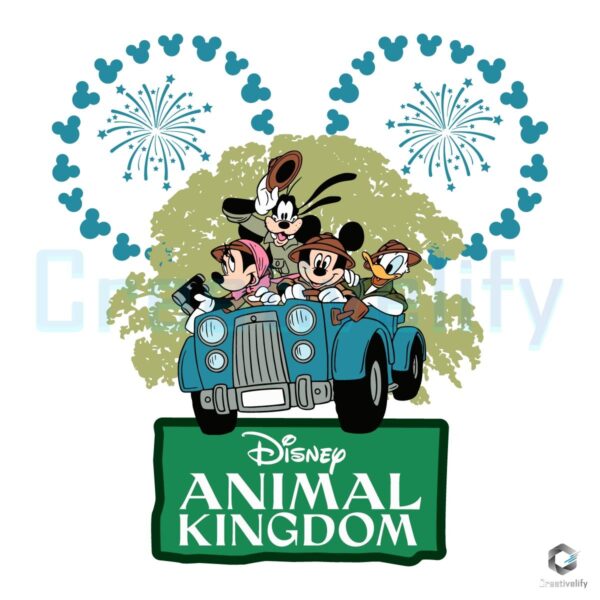 Animal Kingdom Safari Mickey Friend SVG