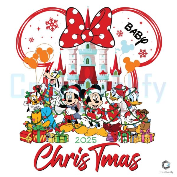 Baby Minnie Disney Family Christmas PNG