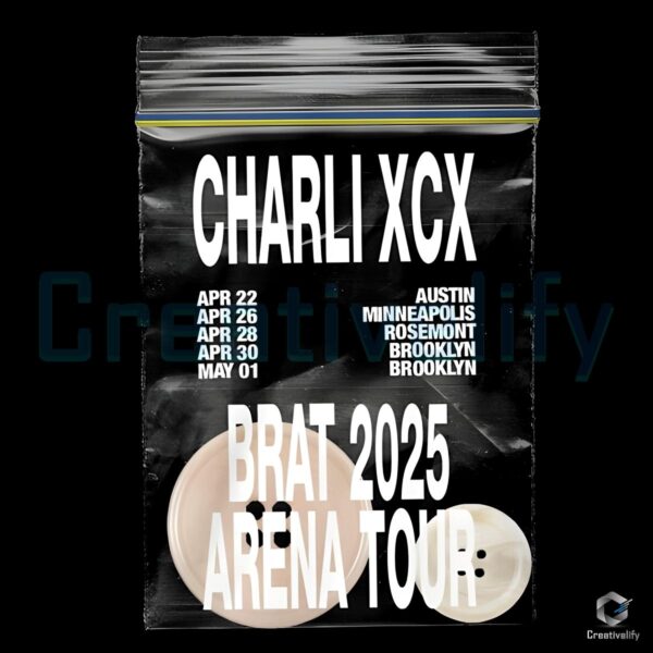 Brat 2025 Arena Tour Charli Xcx SVG