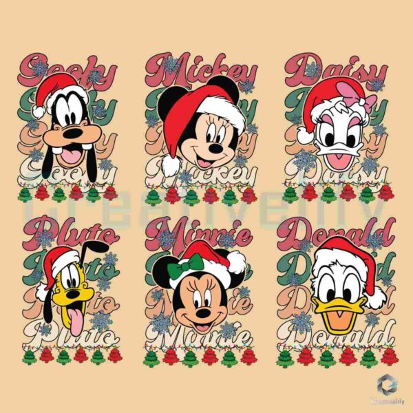 Bundle Christmas Mouse Friends PNG