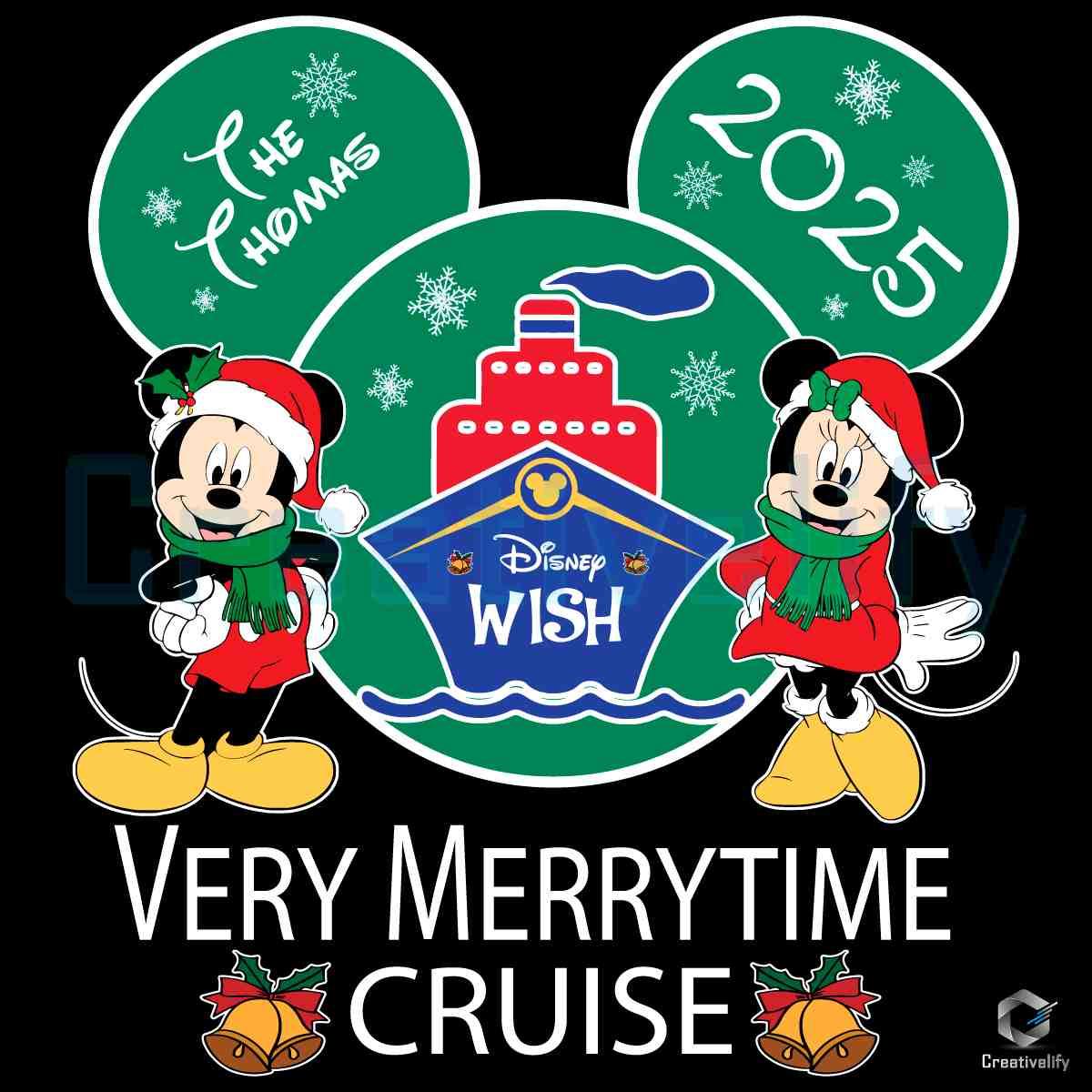 Christmas 2025 Disney Wish Very Merry Time Cruise SVG