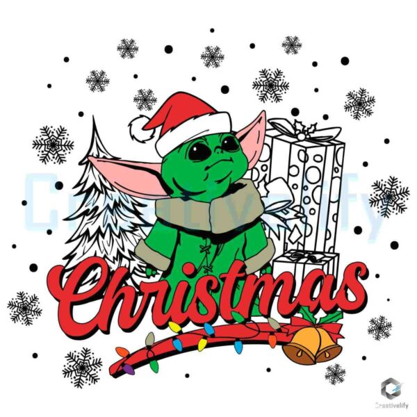 Christmas Baby Yoda Starwars SVG