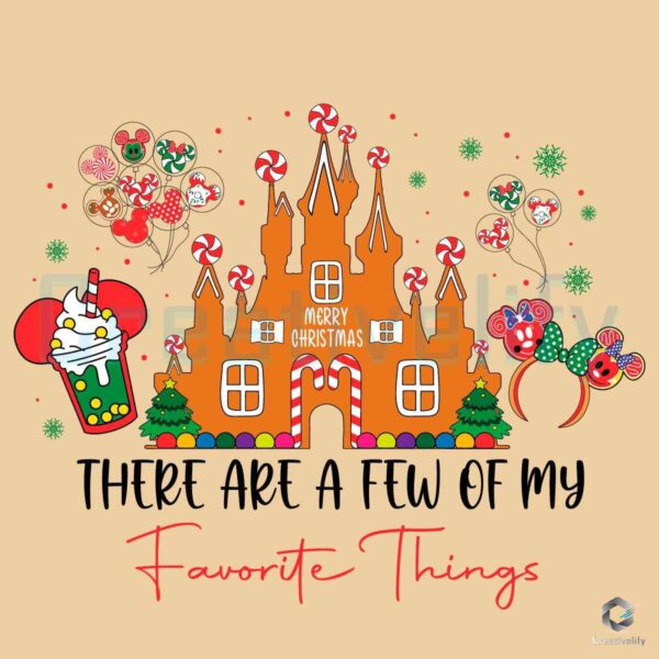 Christmas Snacks Disney My Favorite Things SVG