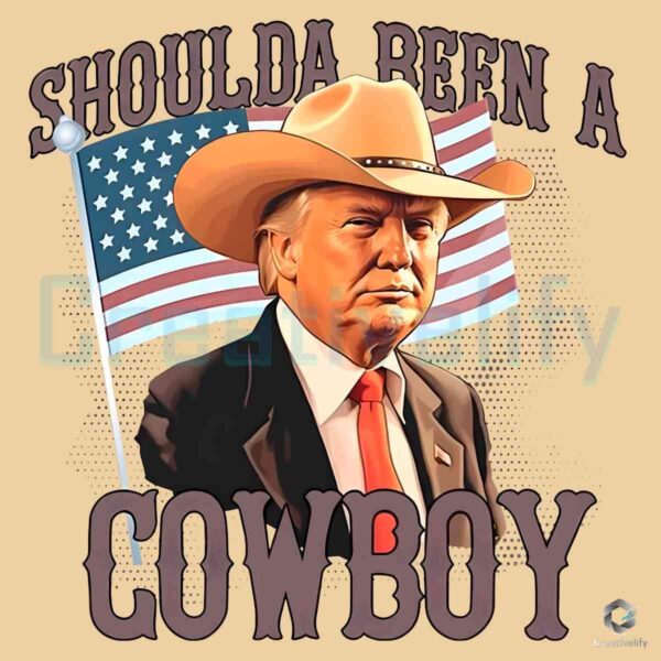 Cowboy Trump 2024 Patriotic SVG