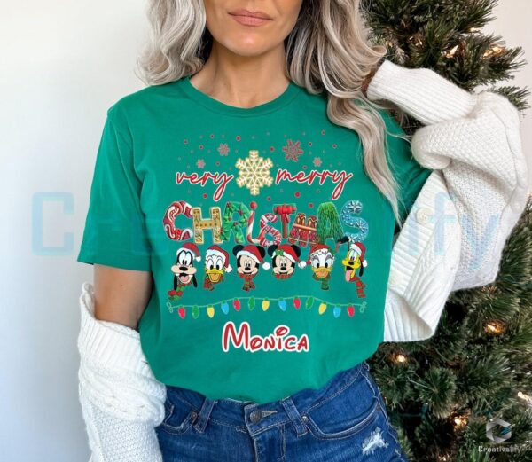 Custom Name Disney Christmas PNG