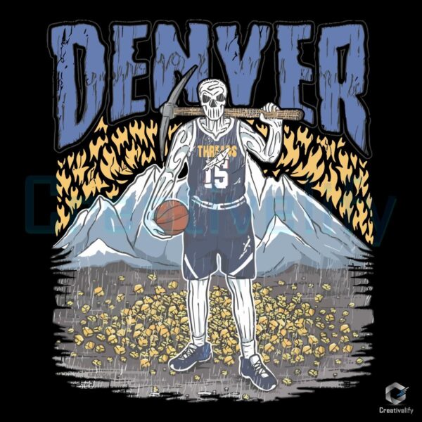 Denver Nuggets Basketball Skeleton Player PNG