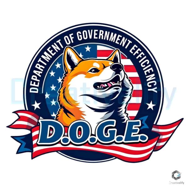 Department Of Government Efficiency Doge Pin PNG