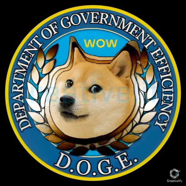 Department Of Government Efficiency WOW DOGE PNG