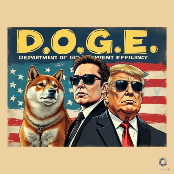 Dept Of Government Efficiency Elon Musk Trump Doge PNG