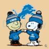 Detroit Lions Logo Charlie Brown Snoopy SVG