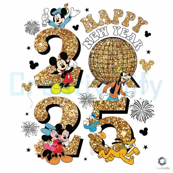 Disney 2025 New Year Celebration PNG