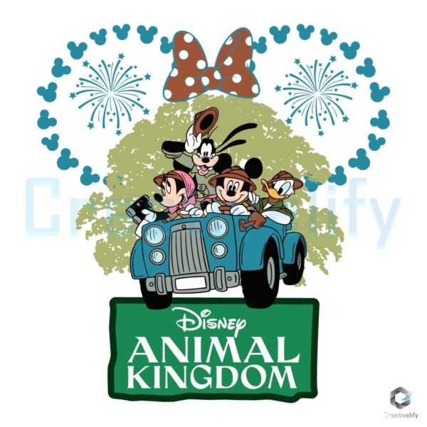 Disney Animal Kingdom Minnie Mouse Head SVG