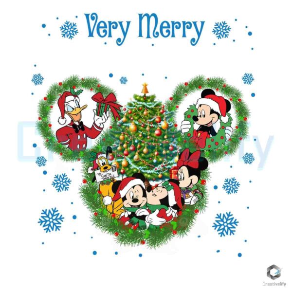 Disney Christmas 2024 Cheer Custom Merry PNG