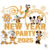 Disney Happy New Year Party 2025 SVG