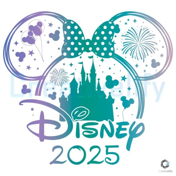 Disney Minnie Mouse Head 2025 SVG