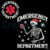 Emergency Department Skeleton Nurse Christmas PNG