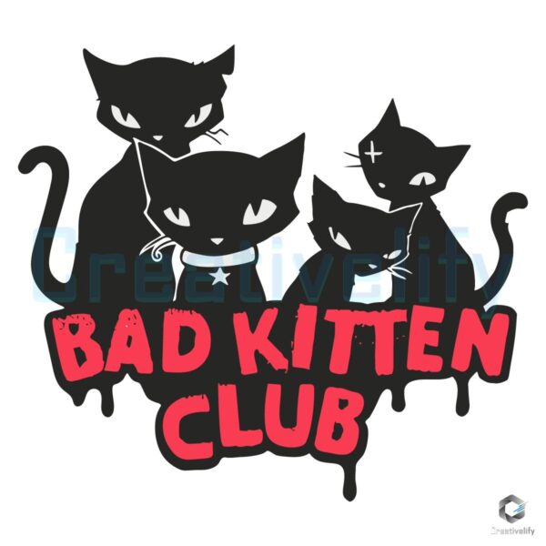 Emily The Strange Bad Kitten Club SVG