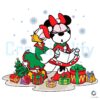 Festive Minnie and Daisy Christmas Gift PNG