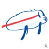 Funny Buffalo Bills Logo Mascot Drawing SVG