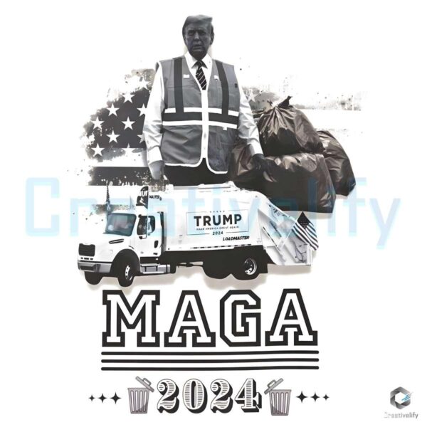 Funny MAGA Trump Garbage 2024 Political PNG