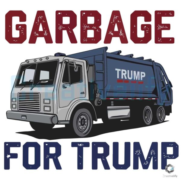 Garbage for Trump 2024 Truck PNG