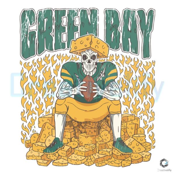 Green Bay Packers Cheesehead Skeleton Players PNG