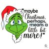 Grinch Maybe Christmas Perhaps SVG