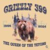 Grizzly 399 1996 2024 The Queen Of The Tetons PNG