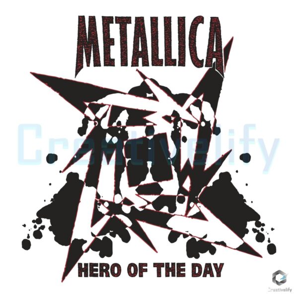 Hero Of The Day Metallica Song Design SVG