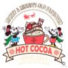 Hot Cocoa Mickey Minnie Old Fashion PNG