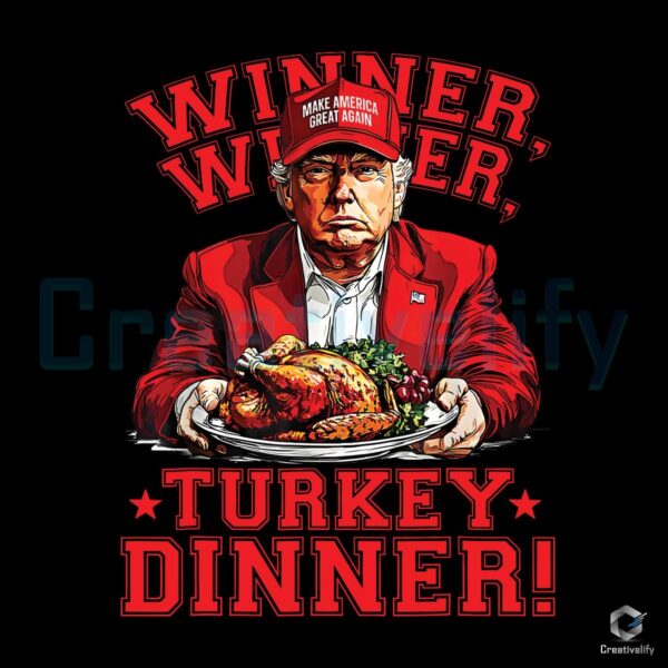 Humorous Trump Turkey Dinner Champion PNG