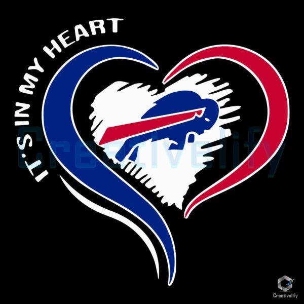 Its In My Heart Buffalo Bills Football Fans SVG