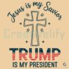 Jesus Saves Trump Leads SVG